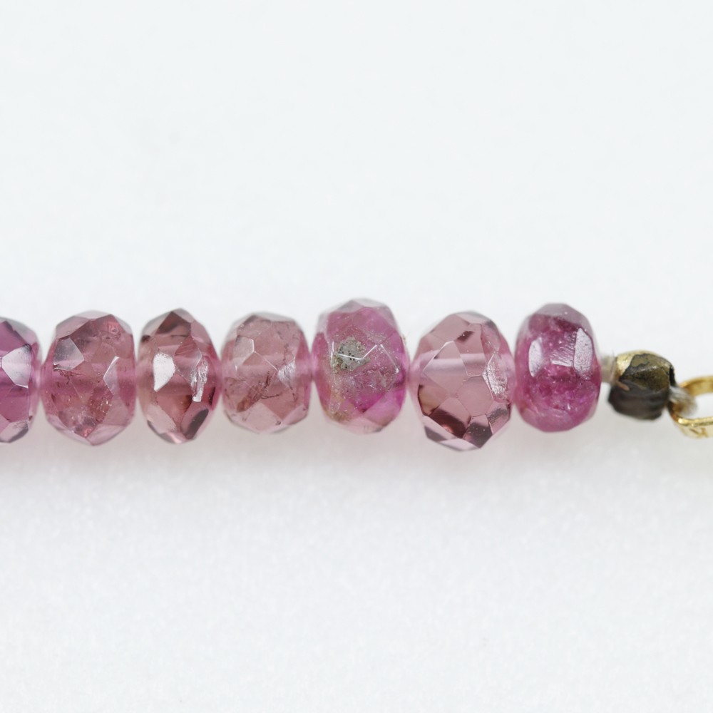 Necklace pink K18 yellow gold/Ruby 10.2g Women