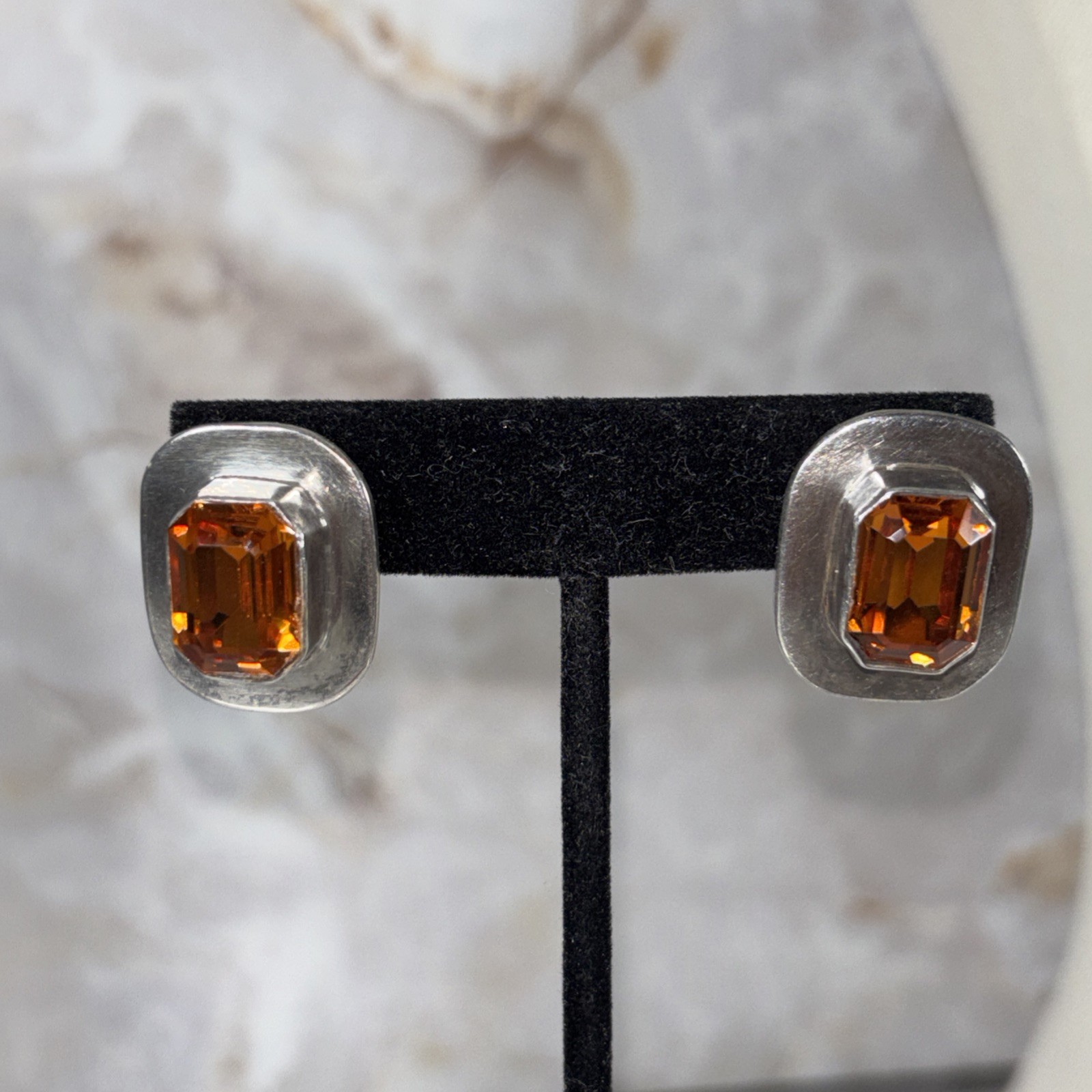 Vintage Sterling Silver Taxco Earrings Pierced G2U