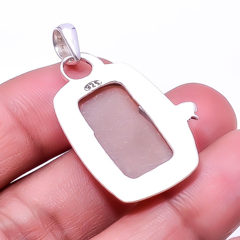 Moonstone – Sri Lanka 925 Sterling Silver Pendant 1.64″, Christmas Gift P39937
