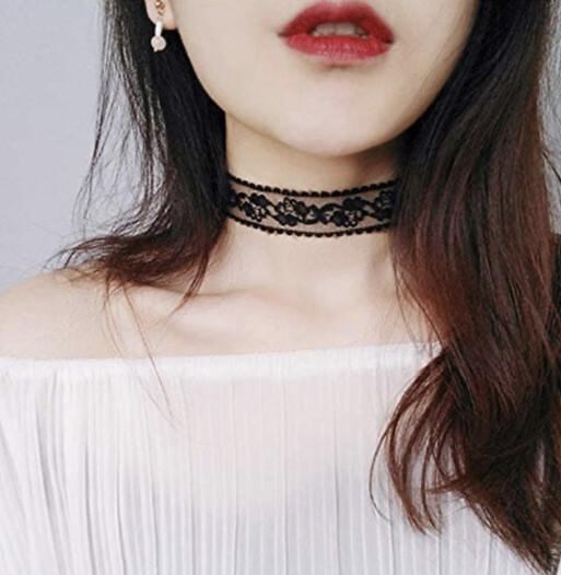 Women Ladies without Crystal,Dimonte Black chakor Necklace Wedding Parties