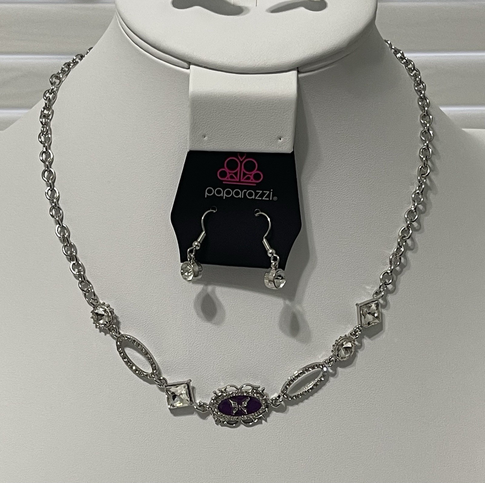 Paparazzi Aerial Approval- Purple Necklace