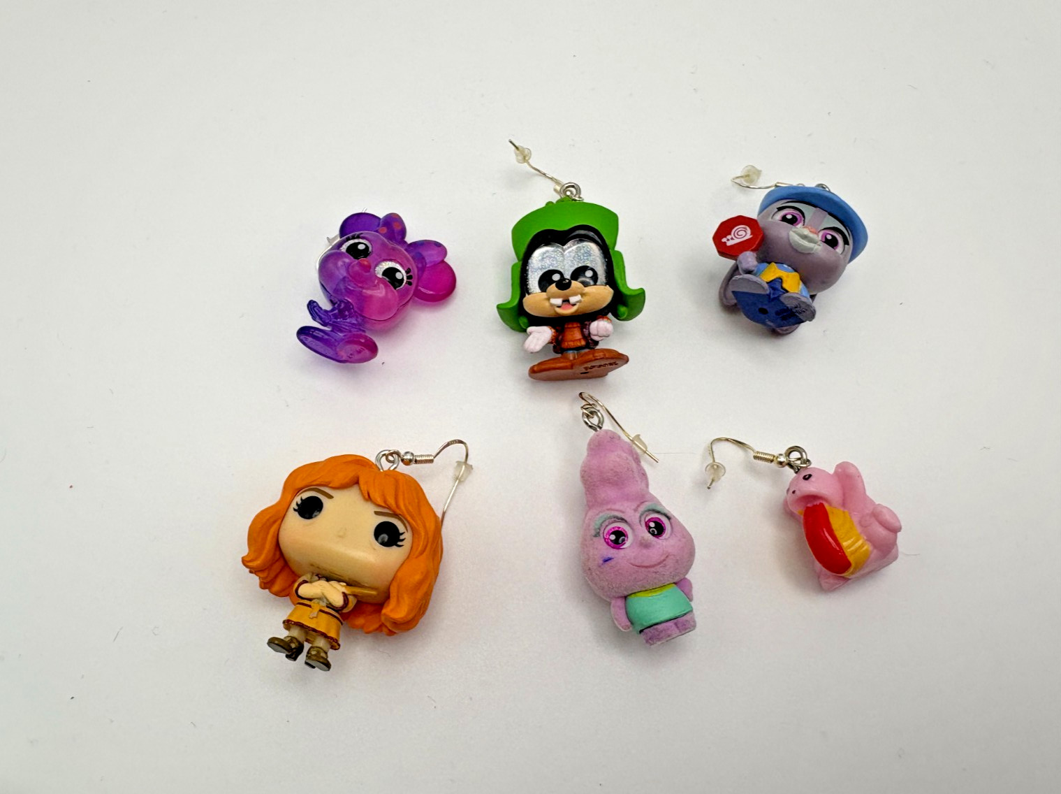 Lot of 75+ Single Dangle Earrings Upcycled Figure Anime Video Games Cartoon