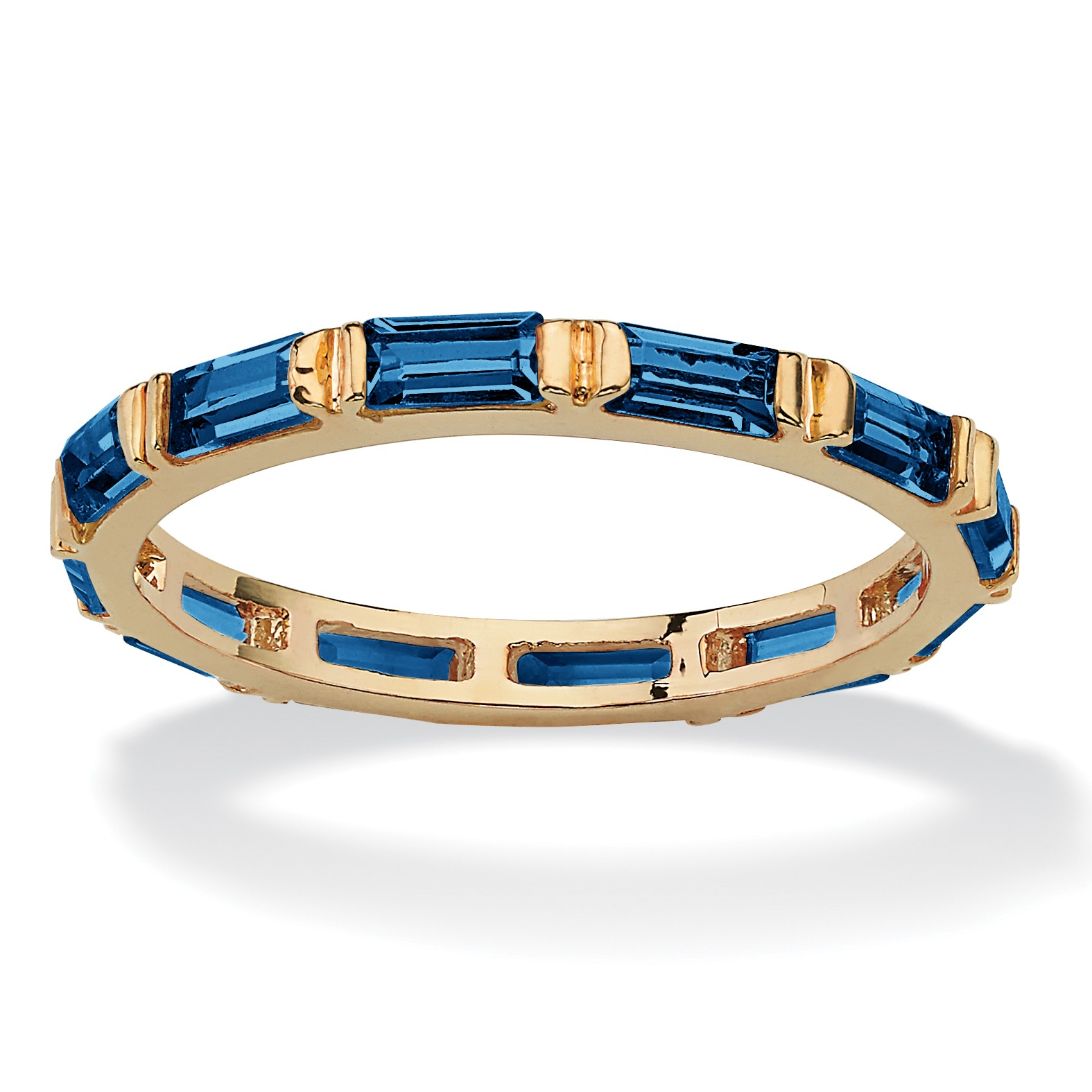 Birthstone Eternity Band Gold-Plated