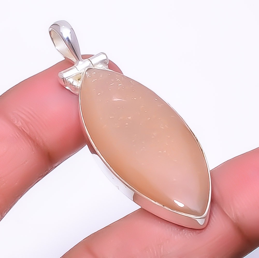 Moonstone – Sri Lanka 925 Sterling Silver Pendant 1.95″ P972928, Christmas Gift