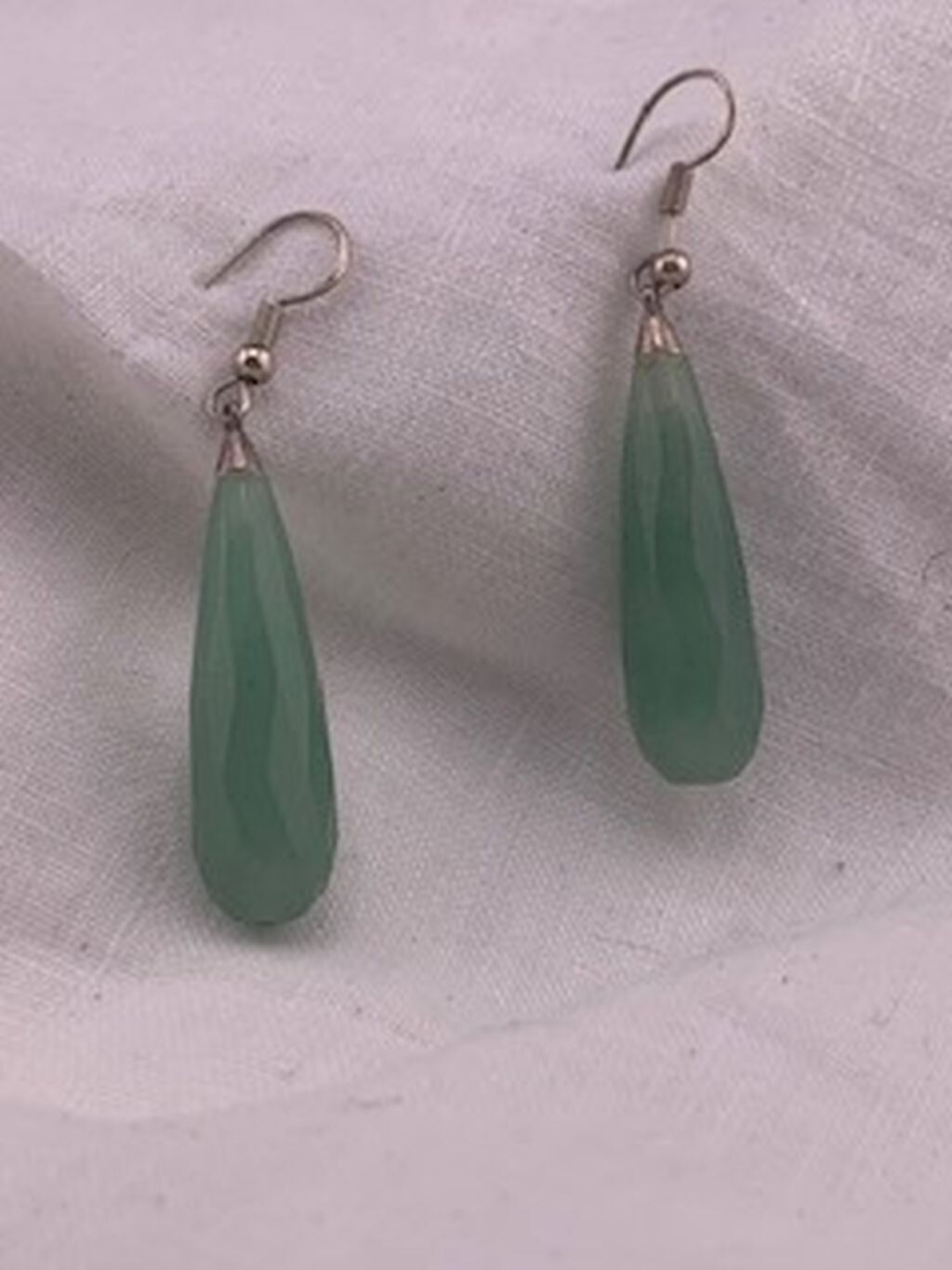 AVENTURINE FACETED EARRINGS HANDMADE BY LIBELLULA TREASURES
