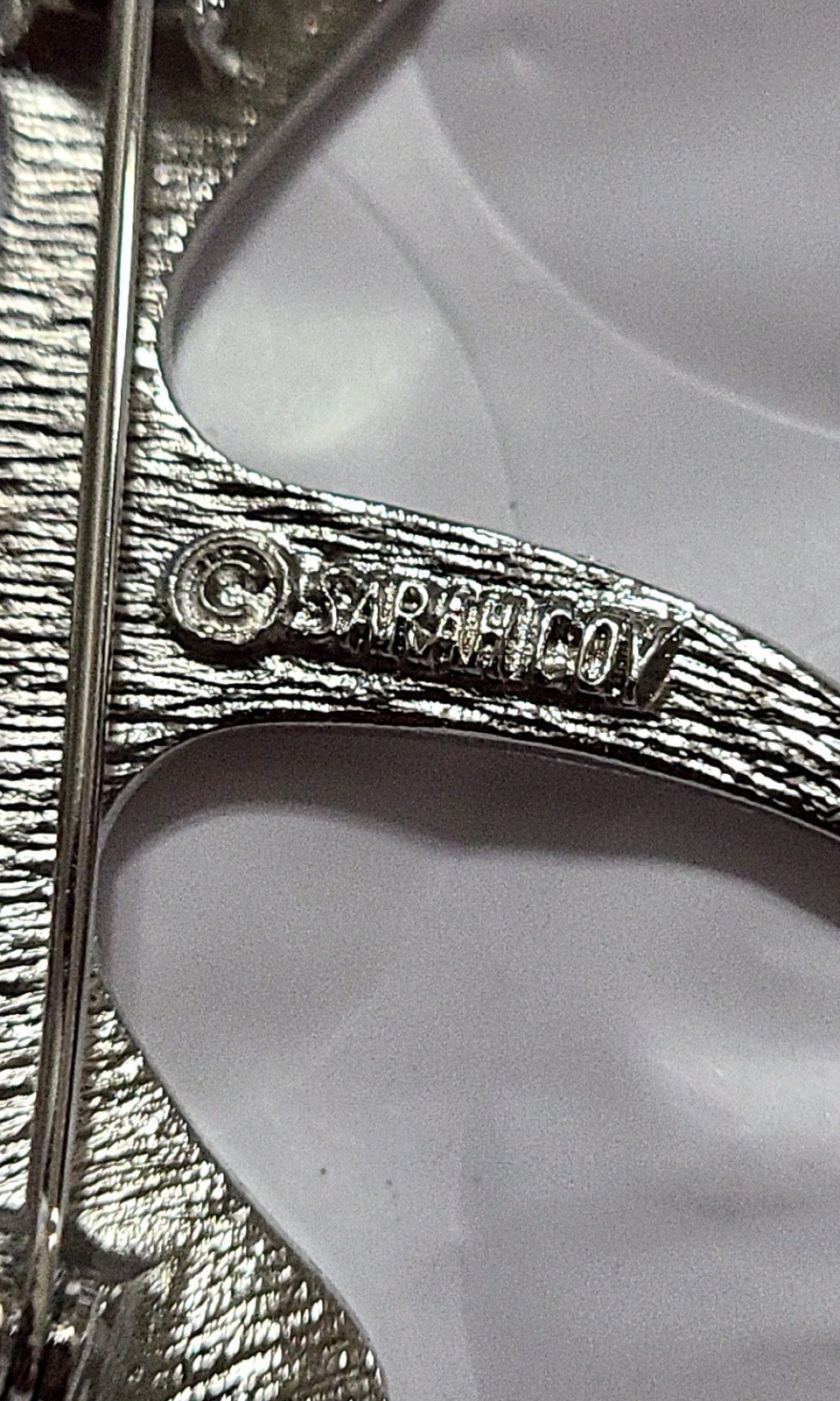 Sarah Coventry Signed Vintage Flying Swallowtail Brooch In A Shiny Silver Tone