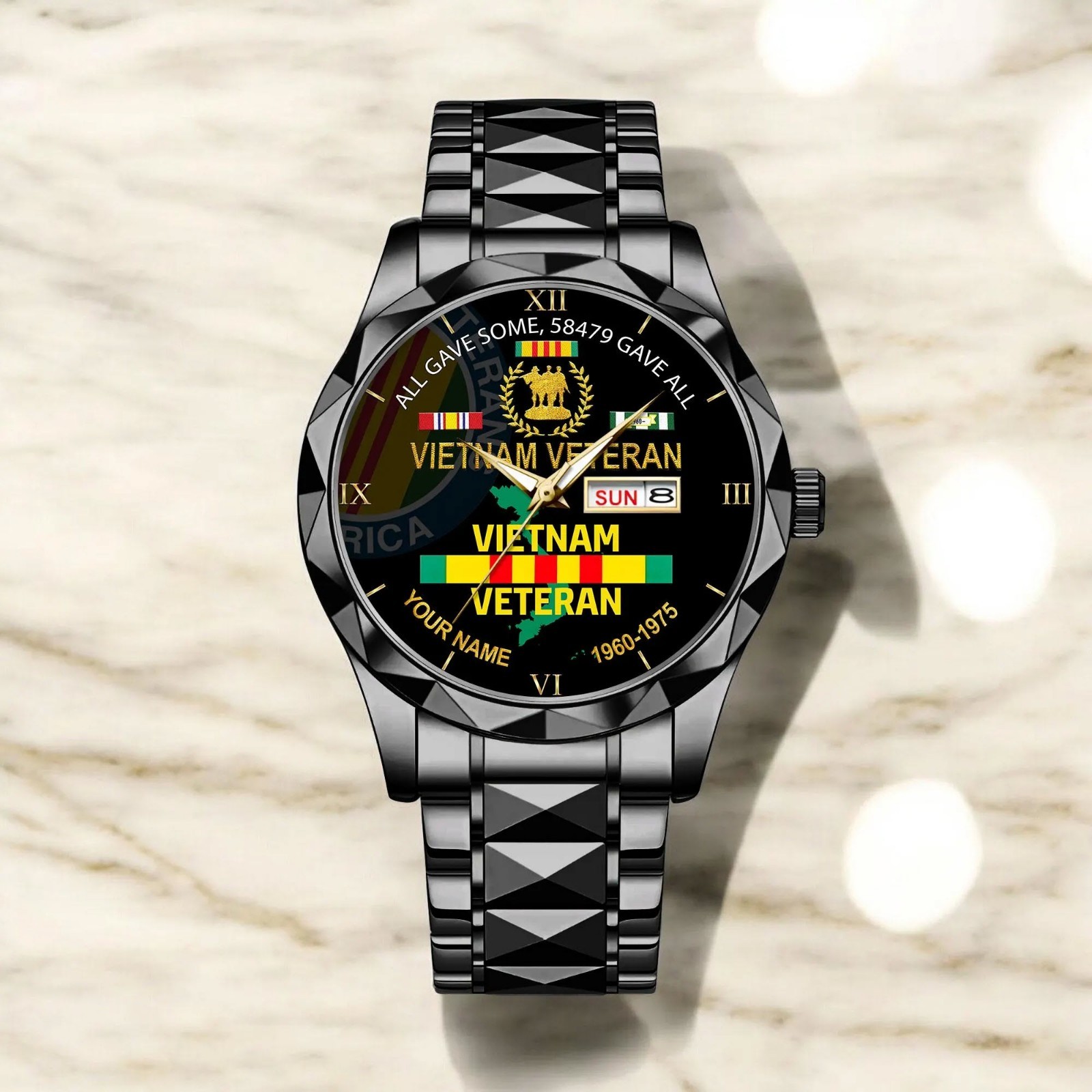 Vietnam Veteran Personalized Watch Custom Military Watch Proud Veteran Gift for