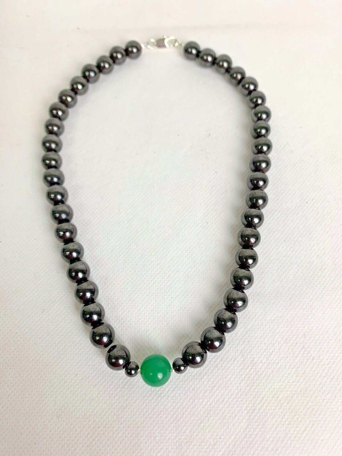 10MM Black Magnetic Hematite Health Care Necklace.Hematite,Jade, Pearl, Pink, FS