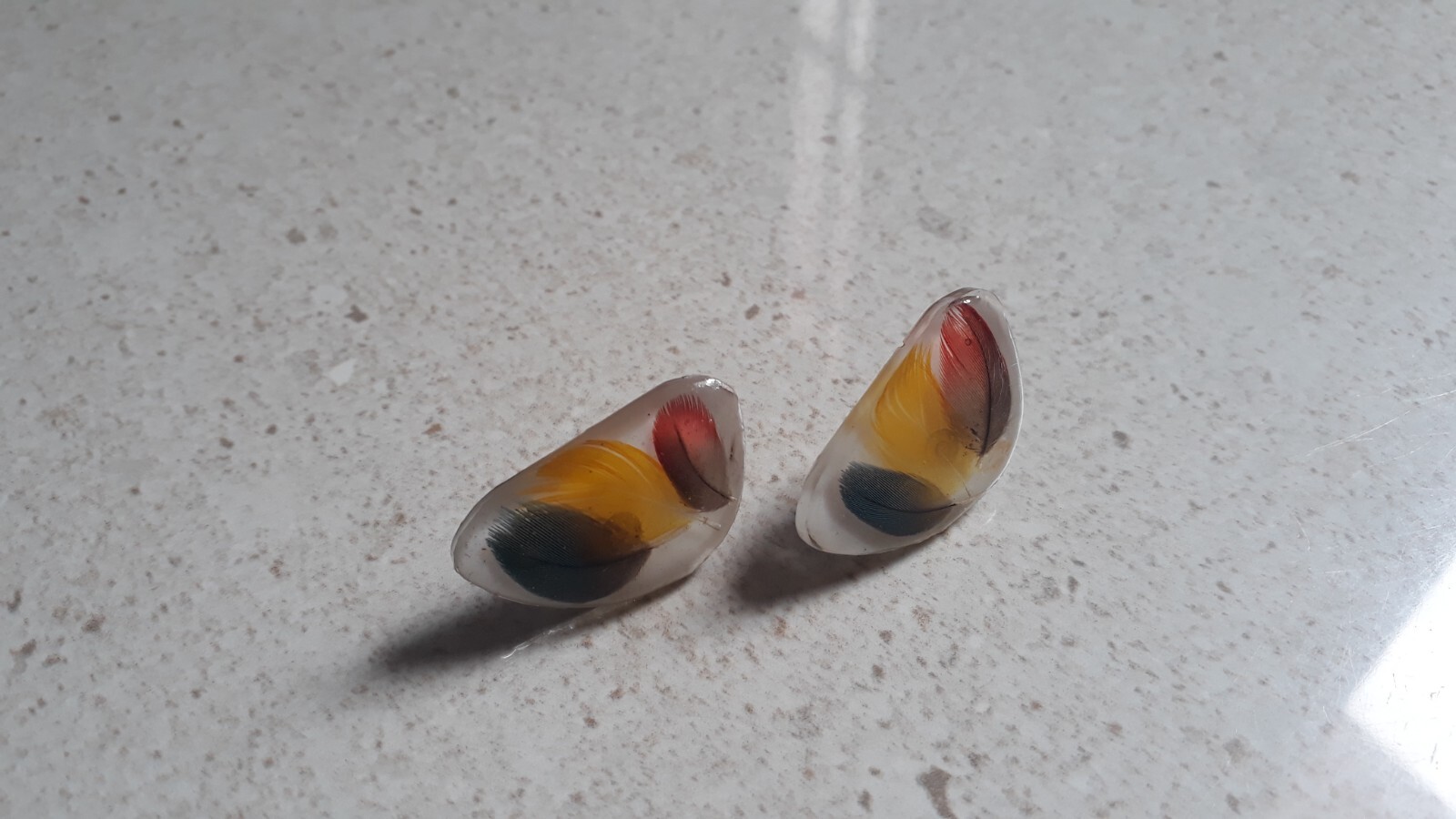 Resin Stud Earrings