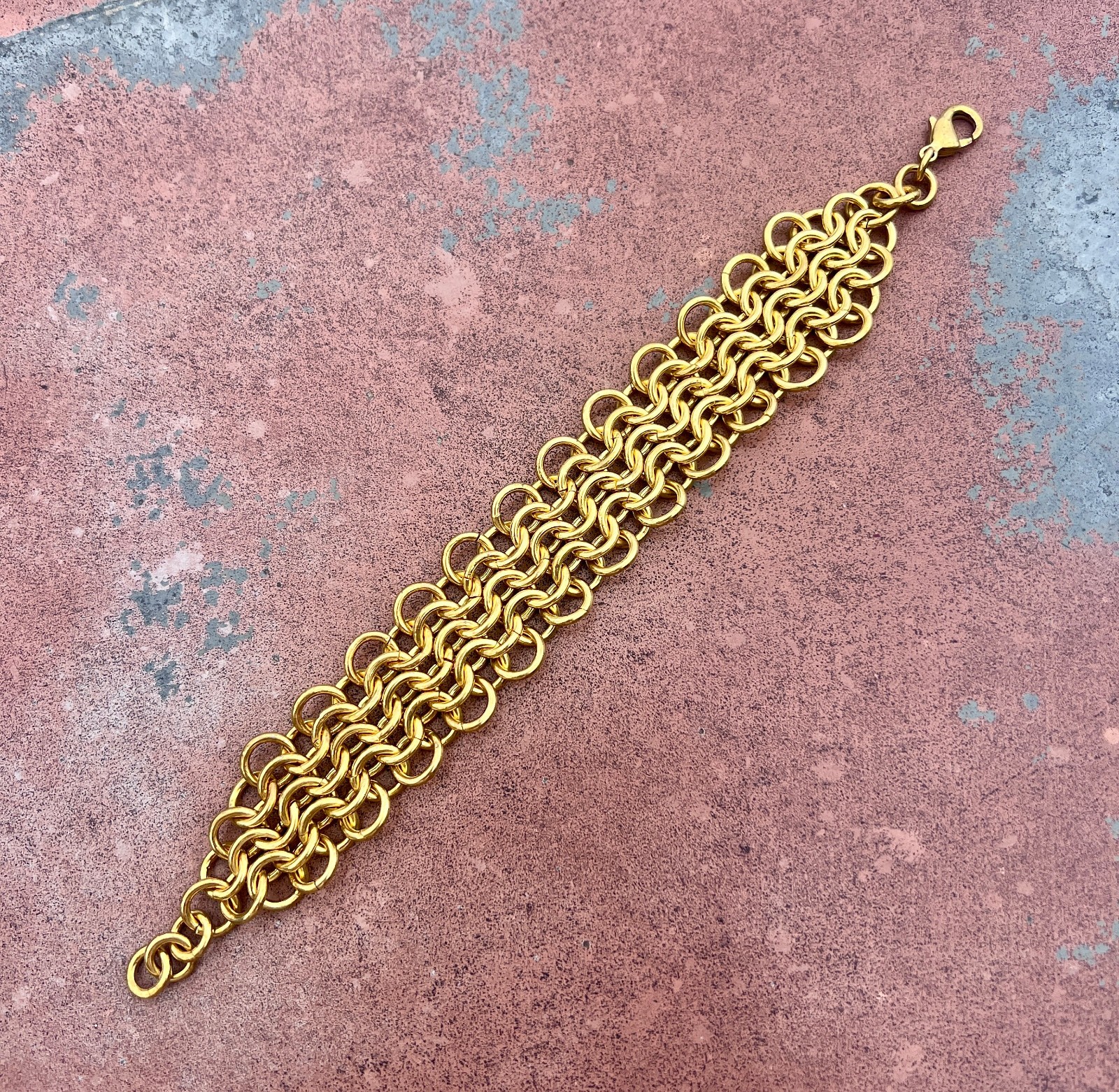 Chainmail Brass Bracelet 7″ Aureus + Argent | Roost Overstock | Banana Republic