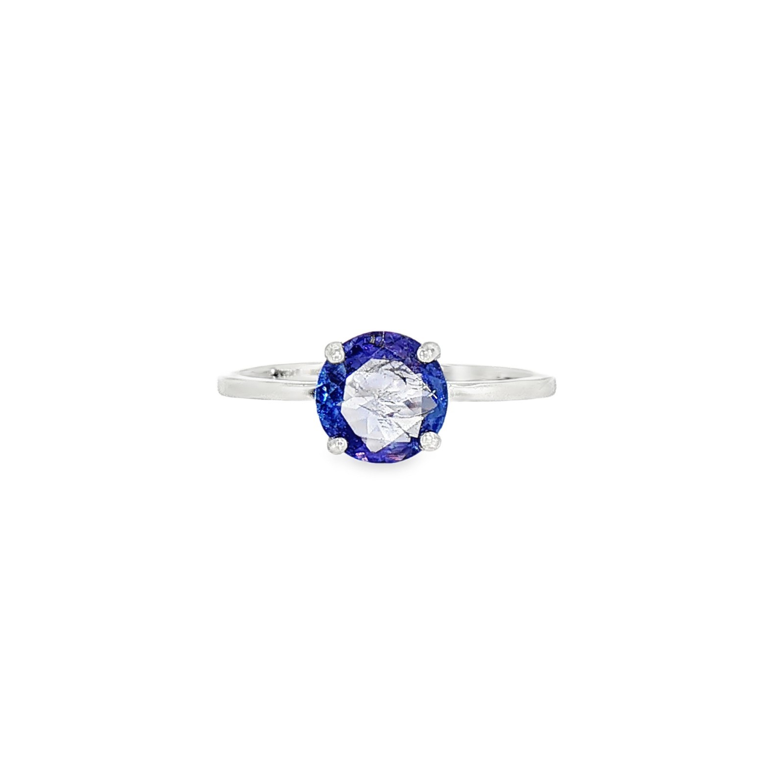 925 Sterling Silver Ring Pear Tanzanite 6x4mm RingSize 8 Gemstone Jewelry