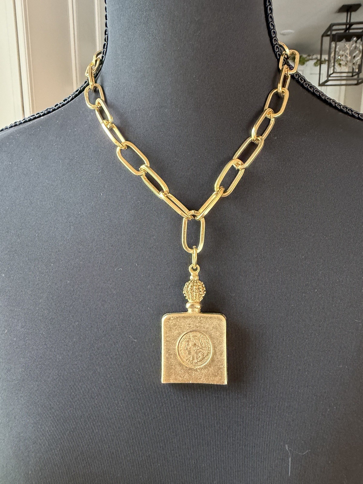 Yochi New York VIntage Perfume Bottle Necklace