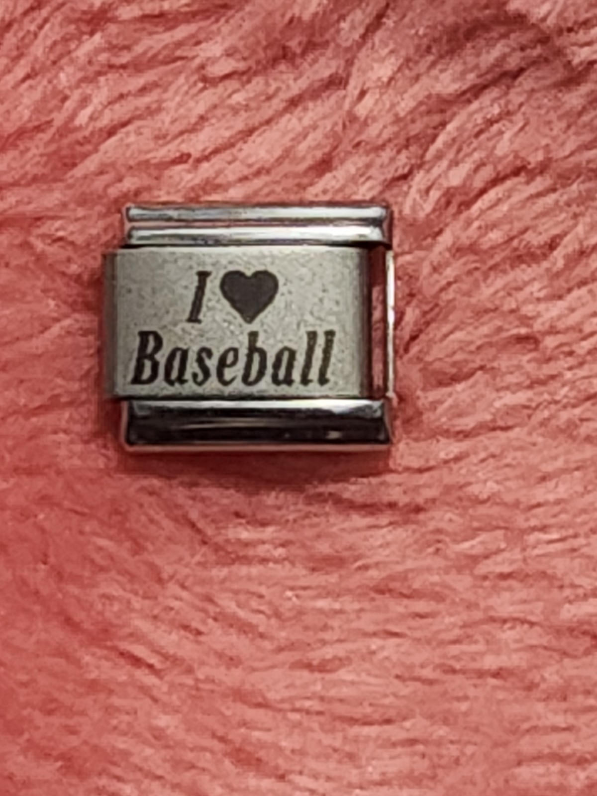 “I Love Baseball” Italian Modular Charm 9mm