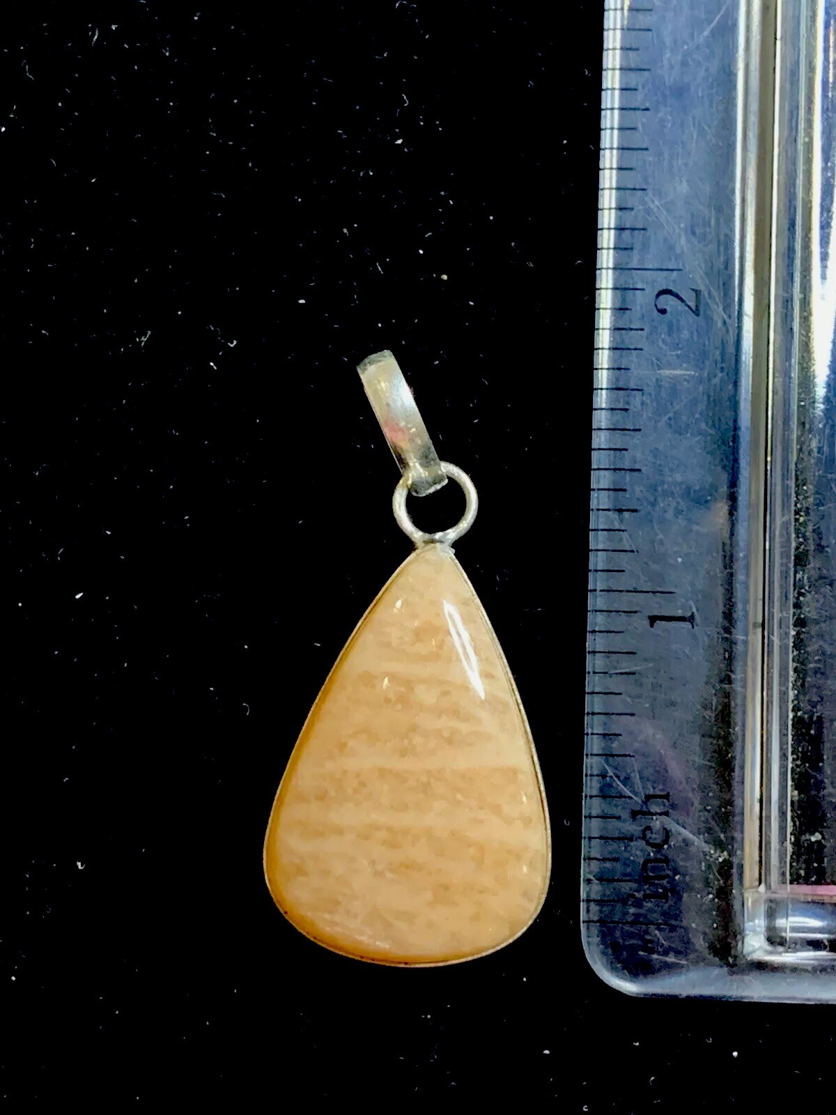 Vintage Enameled Earrings & New Genuine Stone Teardrop 925 Pendant Set
