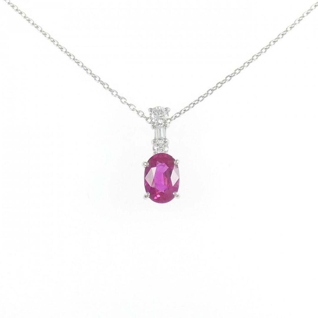 PT900/PT850 Ruby Necklace 0.93CT