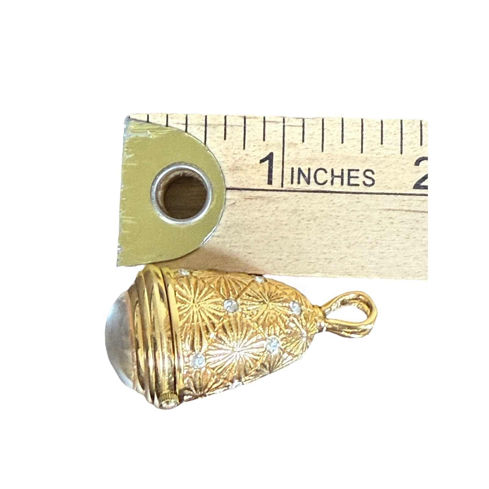 Diane Von Furstenberg DVF Necklace Clock Watch Pendant Gold Starburst Jewelry