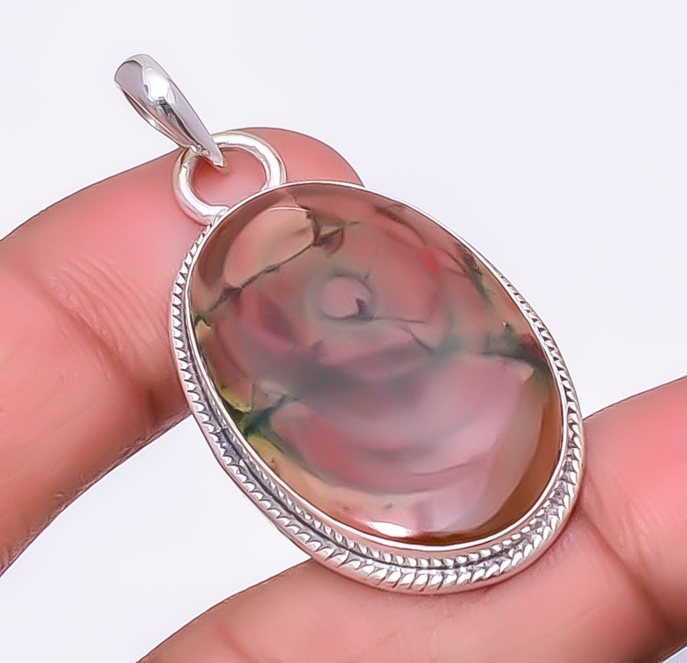 Royal Imperial Jasper 925 Sterling Silver Pendant 1.68″ P14032, Christmas Gift