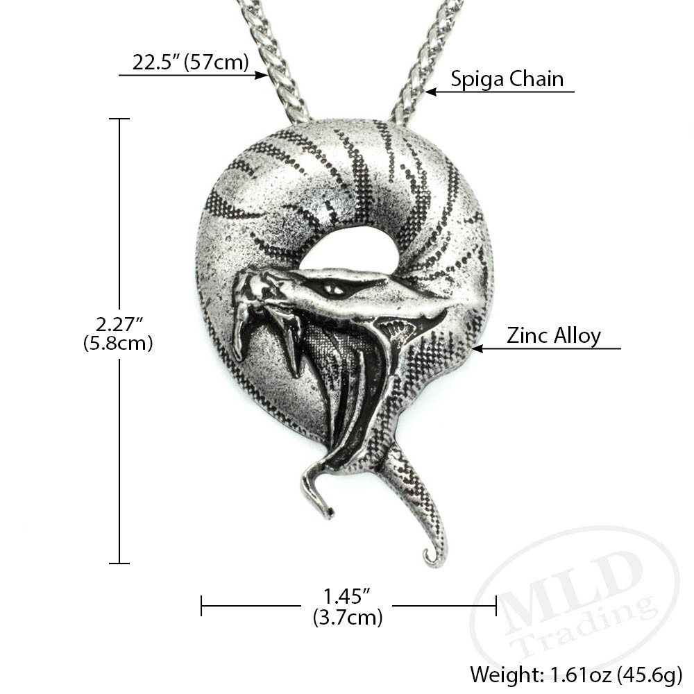 Dragon Serpent Necklace – Gothic Viking Pendant Jewelry for Bold Mortals