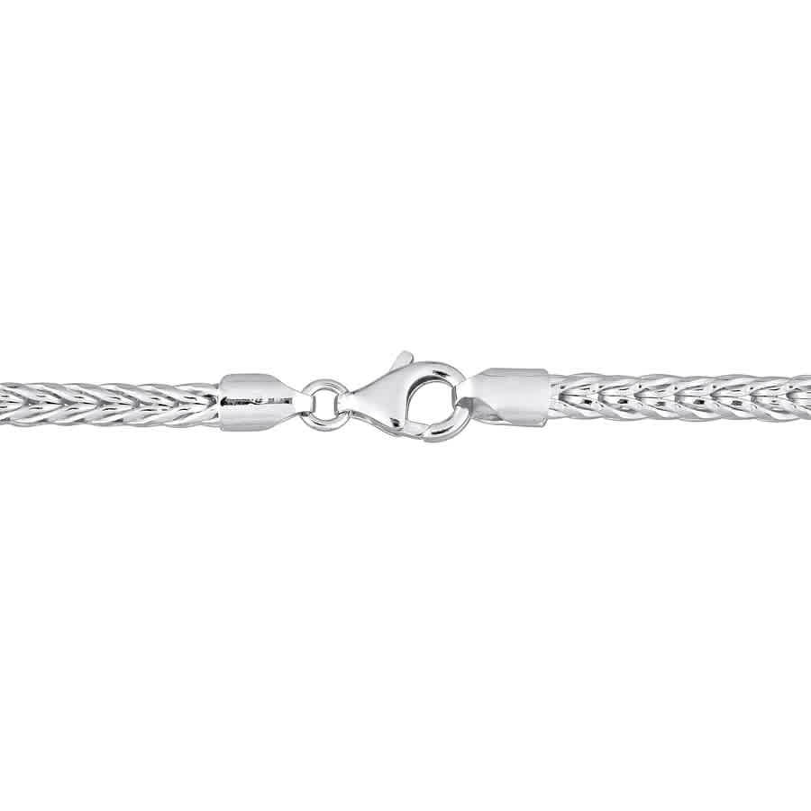 Amour 4.2mm Foxtail Chain Bracelet in Sterling Silver