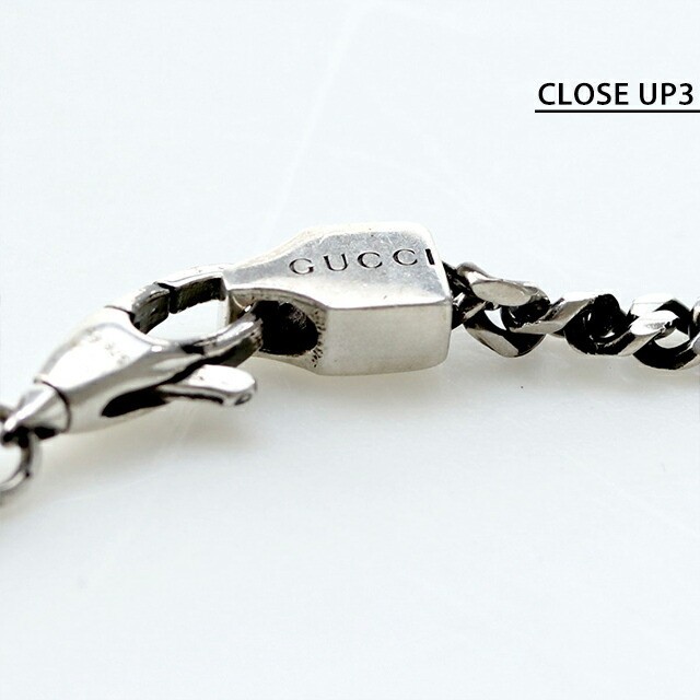 Gucci Men’s Silver G Chain Bracelet 7.0x10mm 6.8in 5g Box & bag