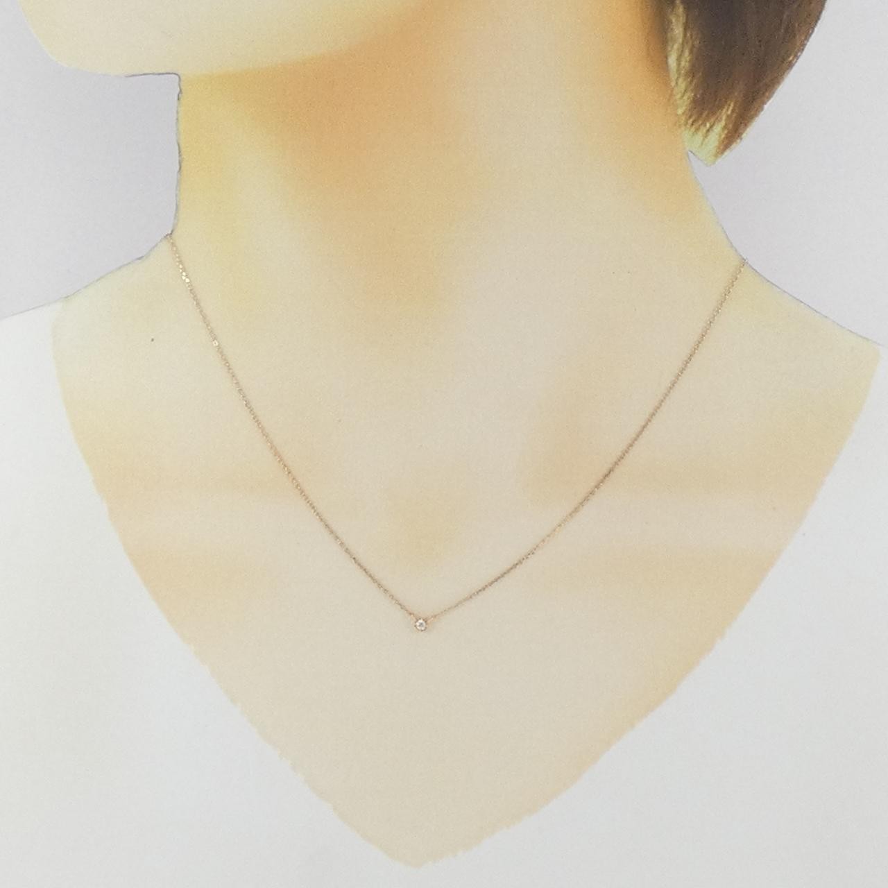 Authentic Ete Diamond Necklace 0.02CT #230-000-327-4148