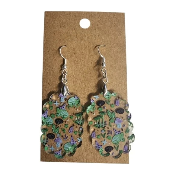 Forest Friends Acrylic Drop Earrings