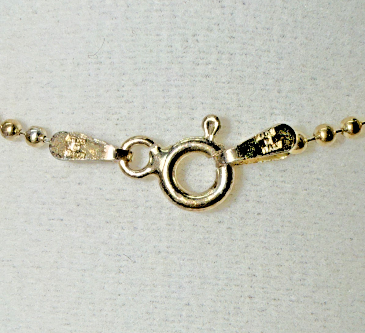 Vintage Italian 925 Sterling Silver Gold Vermeil Family Birthstone Necklace