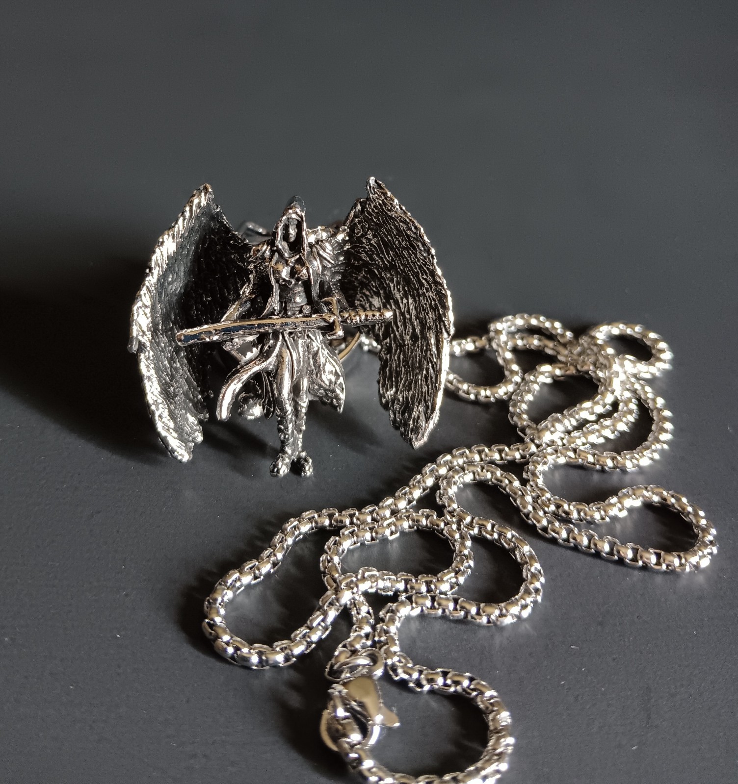 Adjustable Rings Baphomet/Skull/Ganesha/Cernunnos/Spider/St Michael Necklace
