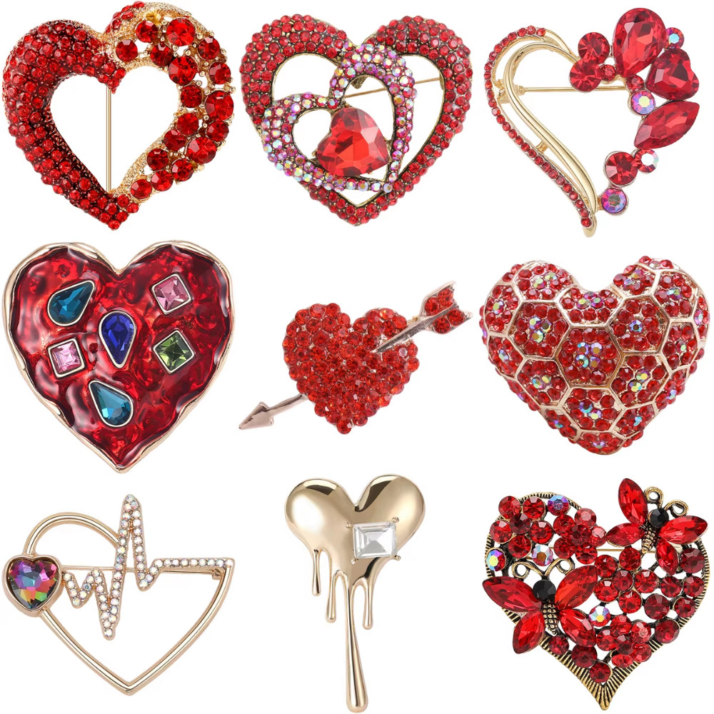 Crystal Rhinestone Flower Brooch Scooter Pin – Spring Summer Beach Ocean Jewelry