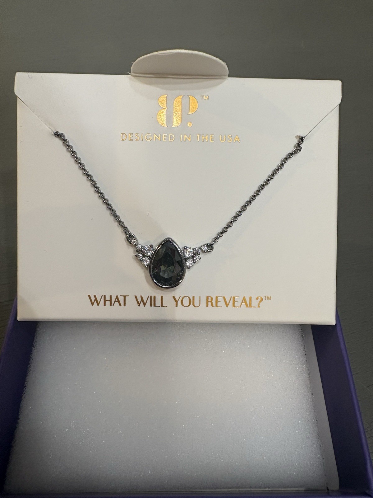 Bomb Party June 2026 Necklace NK68242 Hematite Plating