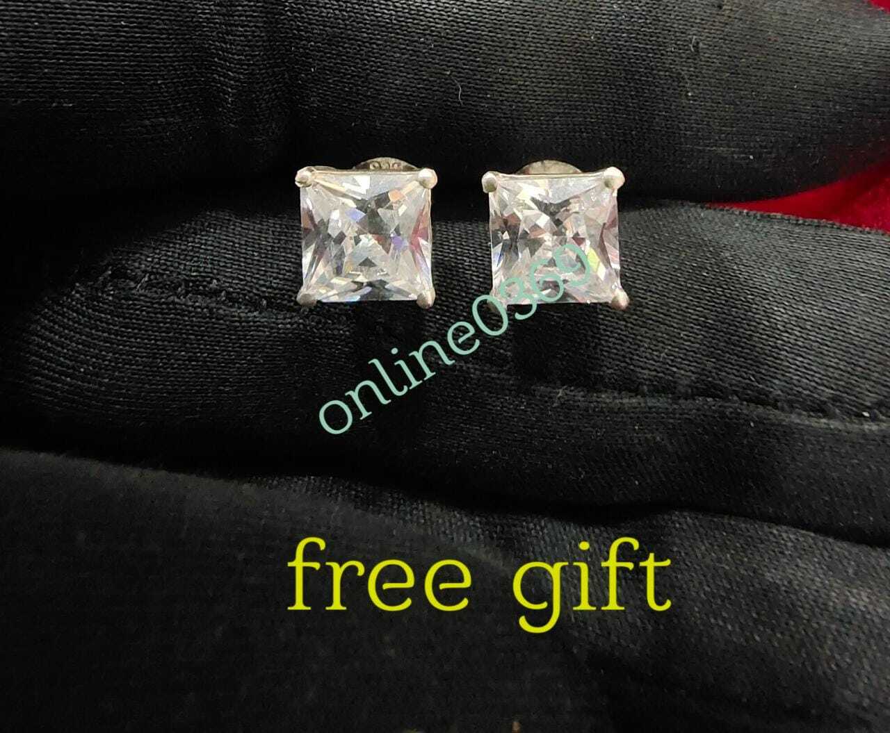 mens 0.28 ct RD simulated diamond Customized Style Jesus Name Pendant Free Stud