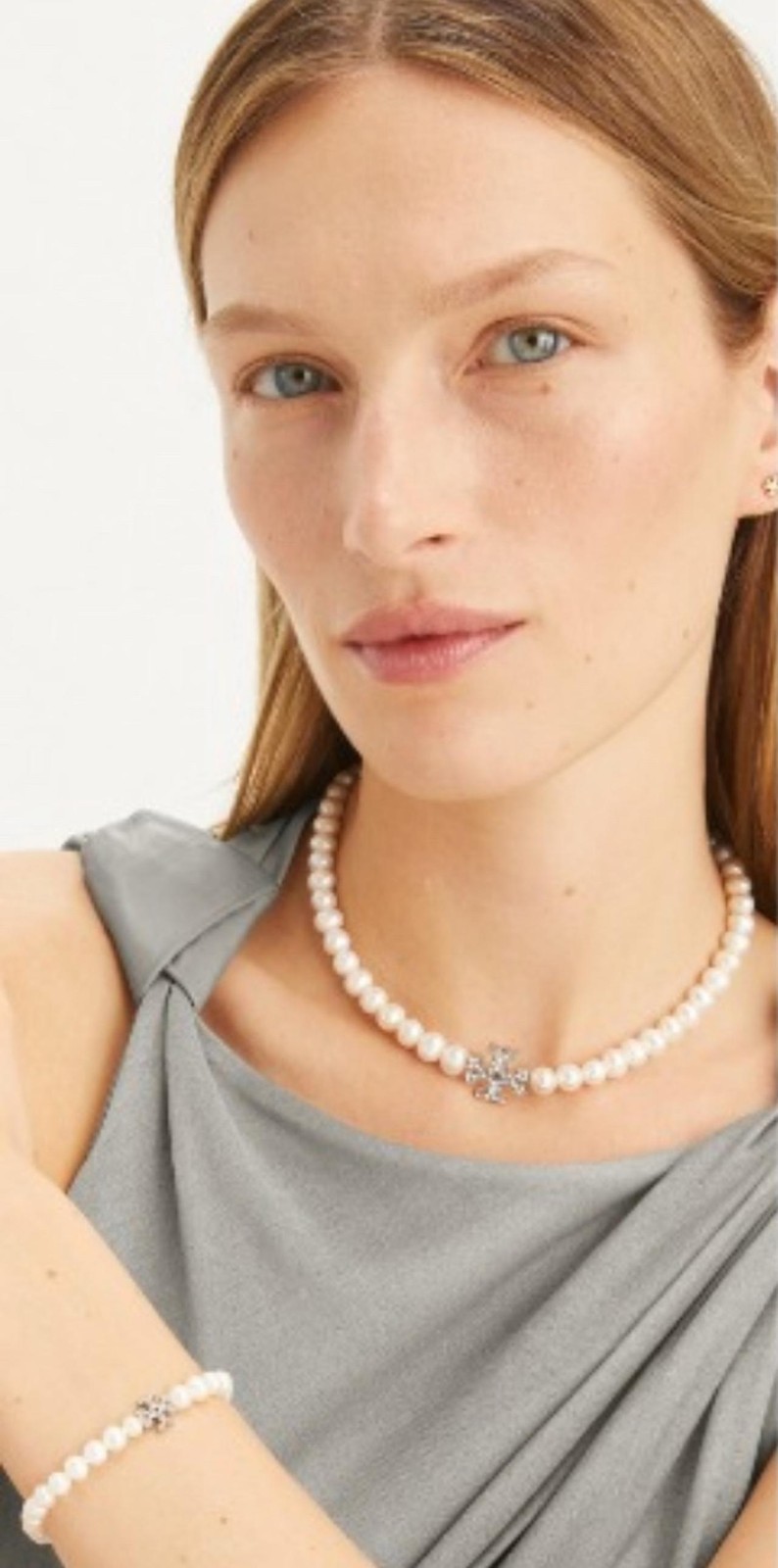 New Burch Kira Pearl Necklace with Jewelry Pouch – Size：41cm