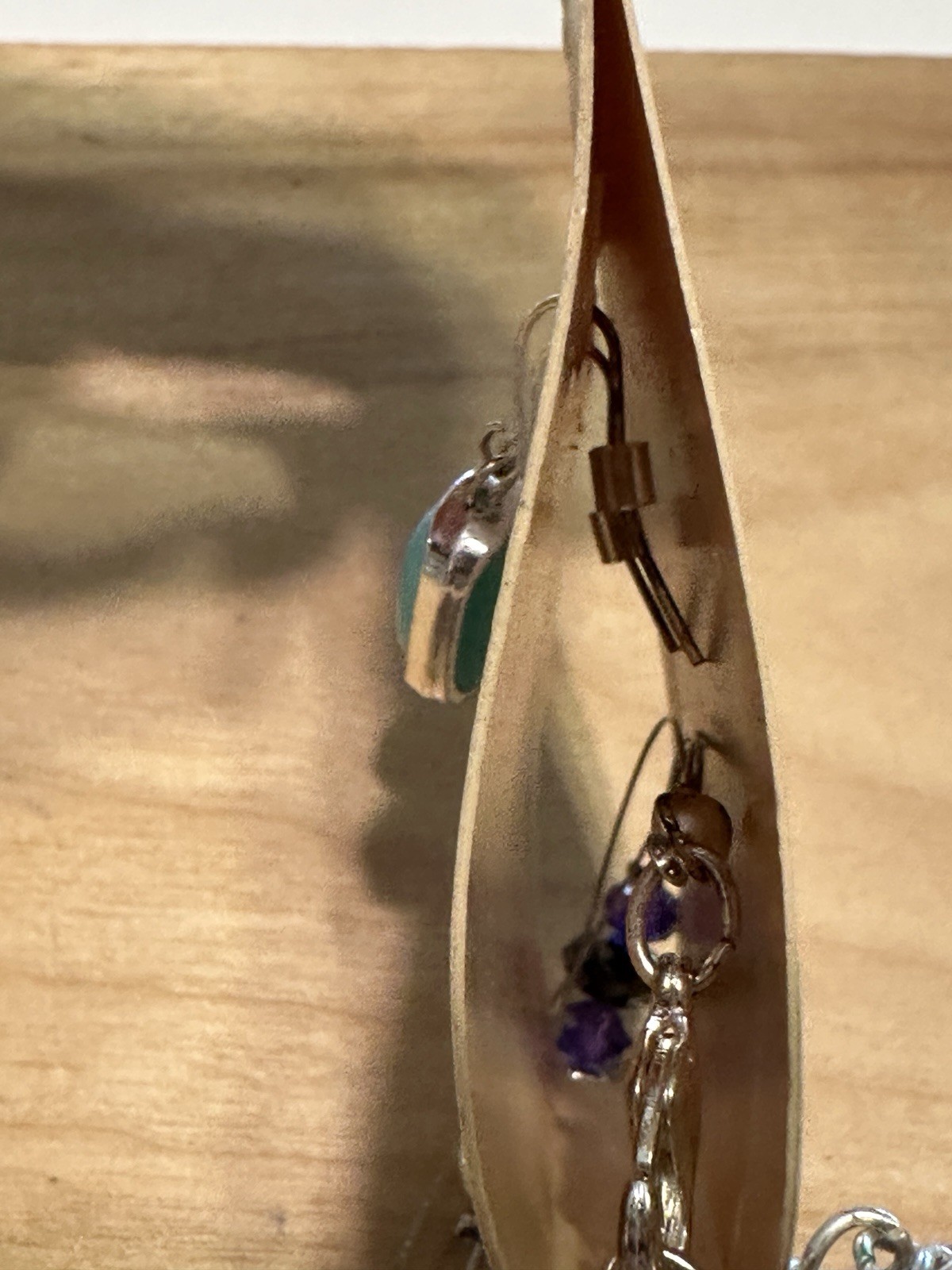 NWT CROFT & BARROW Beaded NECKLACE Drop Hook EARRING SET Nickel Free