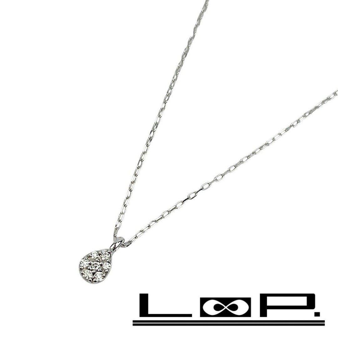 Star Jewelry MINT Necklace Accessory Diamond D0.02 Silver K10 Used LOOP-0
