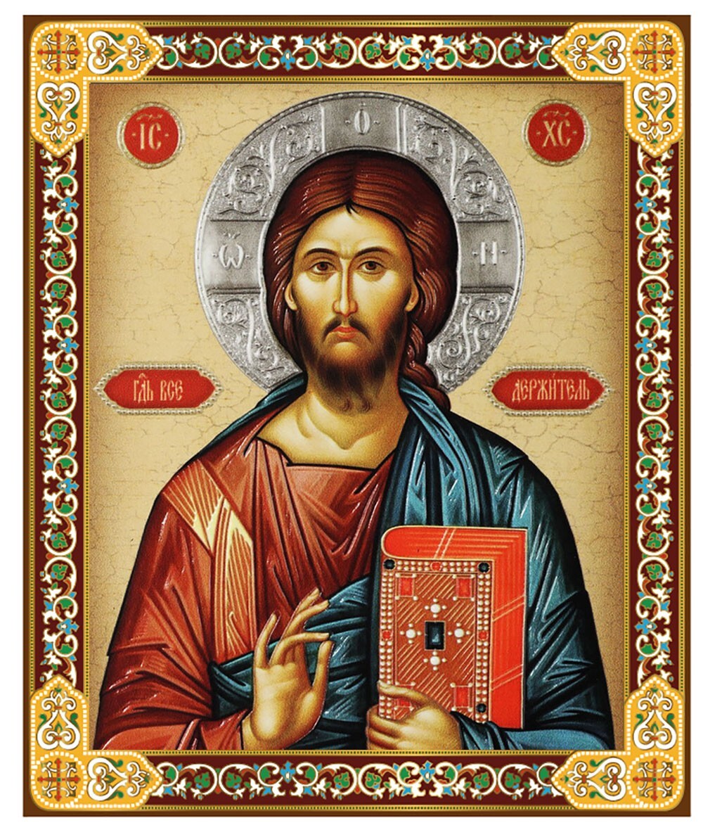 Virgin Mary and Christ Byzantine Icons Virgin of Vladimir 7 1/2″ Matching Icons