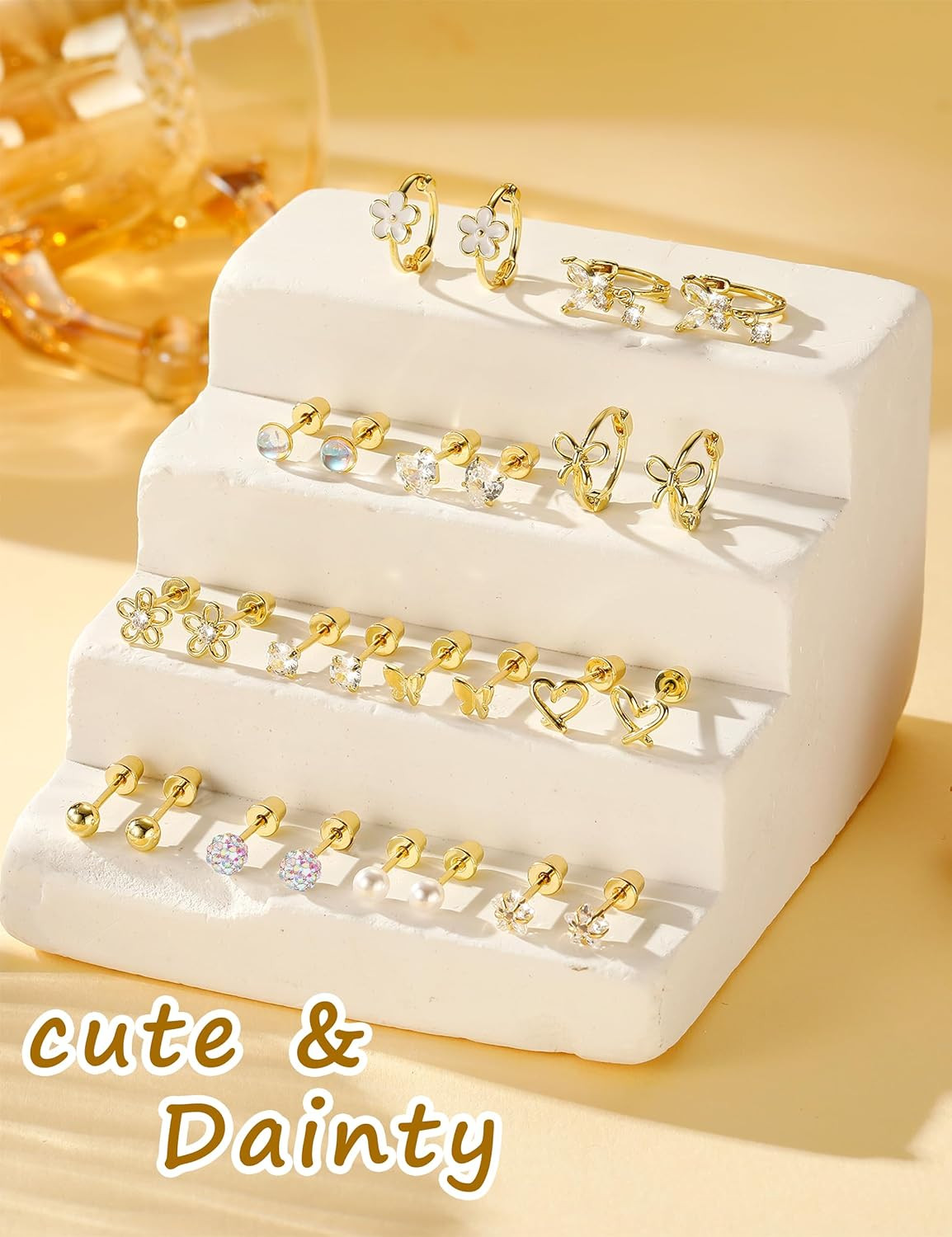 Hypoallergenic Surgical Stainless Steel Earrings for Girls Kids Jewelry – Screw
