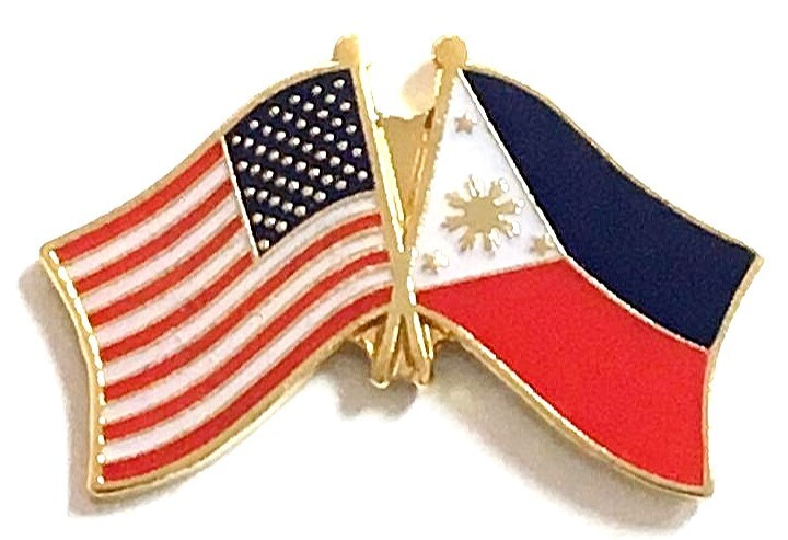 Pack of 12 International Flag & US Crossed Double Flag Lapel Pins