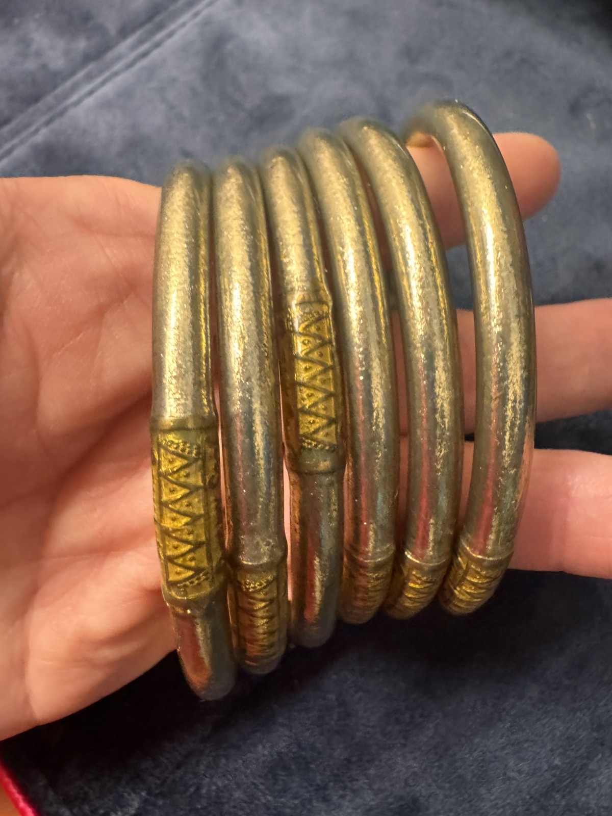 ✨Budha Girl Etoile bangles set of 6 All Weather Bands -Size medium✨