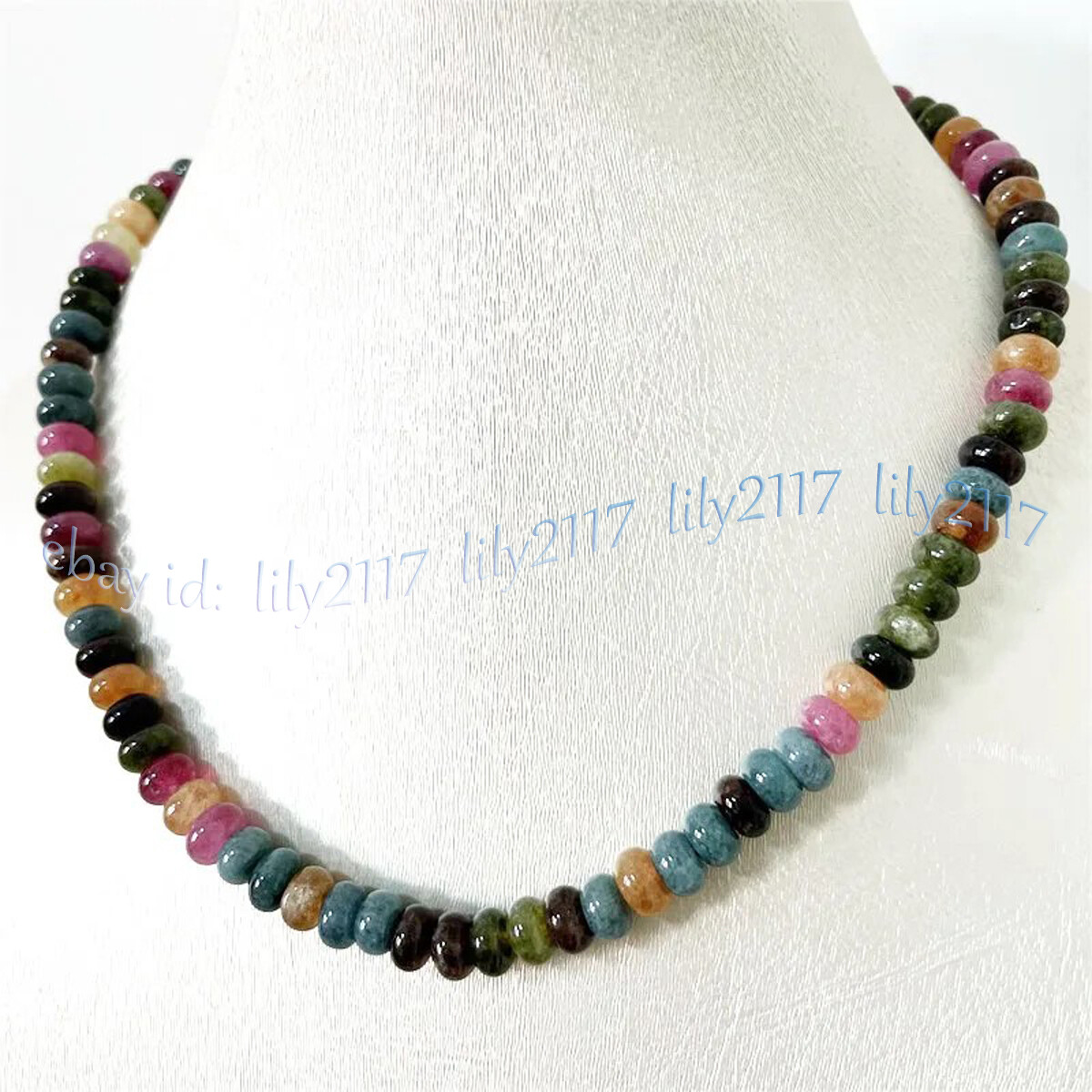 Natural Colorful Tourmaline Rondelle Gemstone Beads Necklace 14-48” 4x6mm 5x8mm