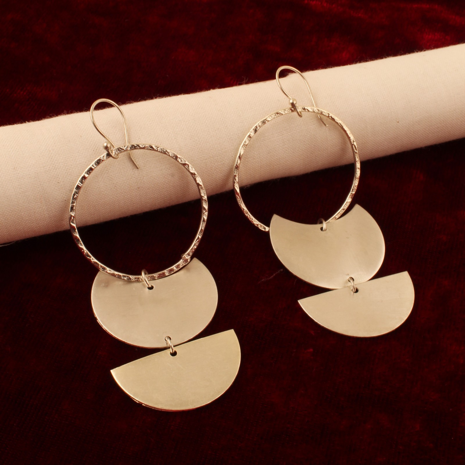 Silver Plating Geometric Dangle Earrings for Women, Lightweight Earring