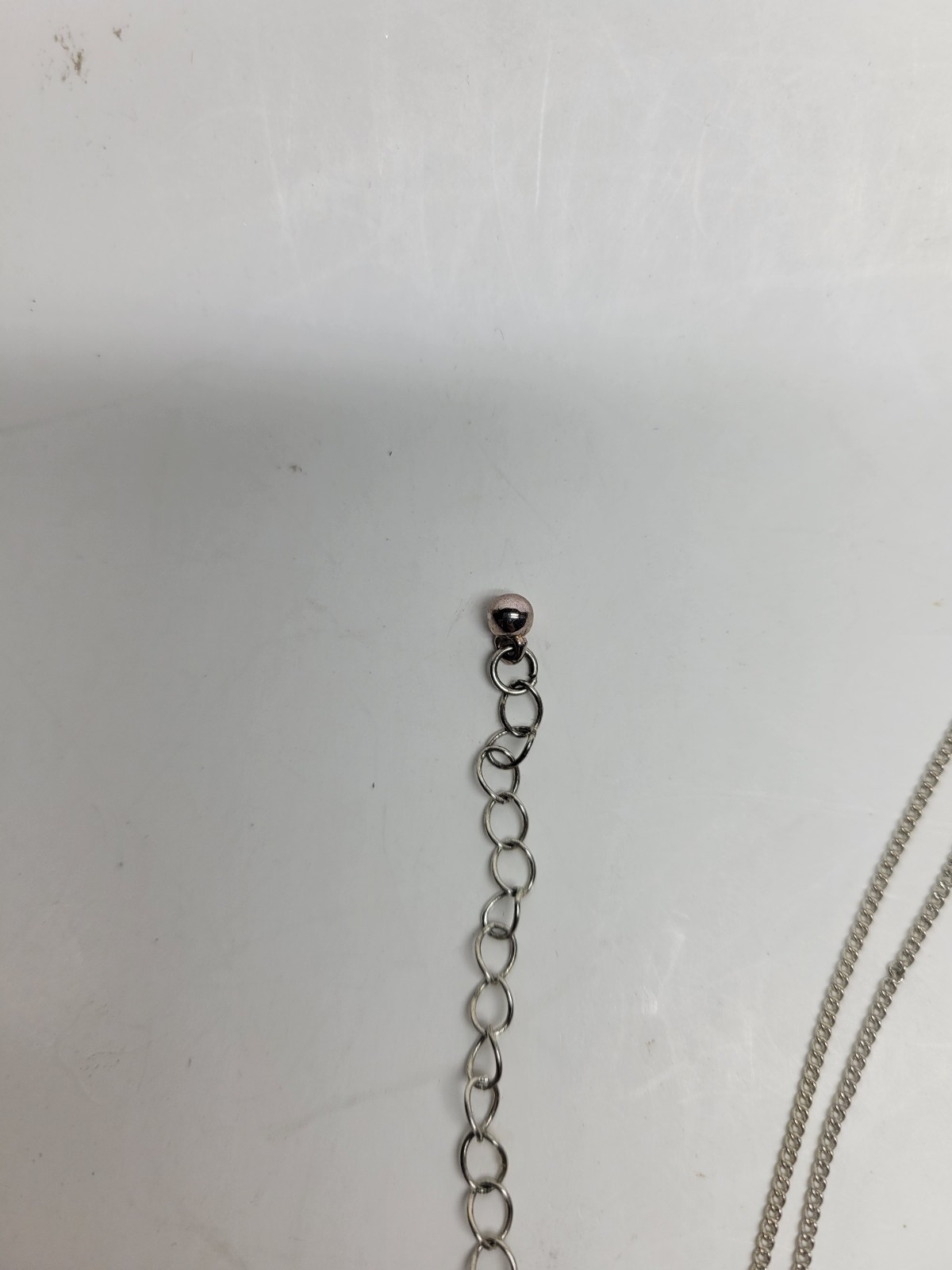 Bloomingdales Silver Tone Two Chain Strand Necklace w/ Pendant – New with Tags