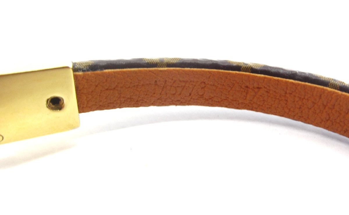 Louis Vuitton Bracelet Authentic M6773E Size 17cm Color Gold From Japan