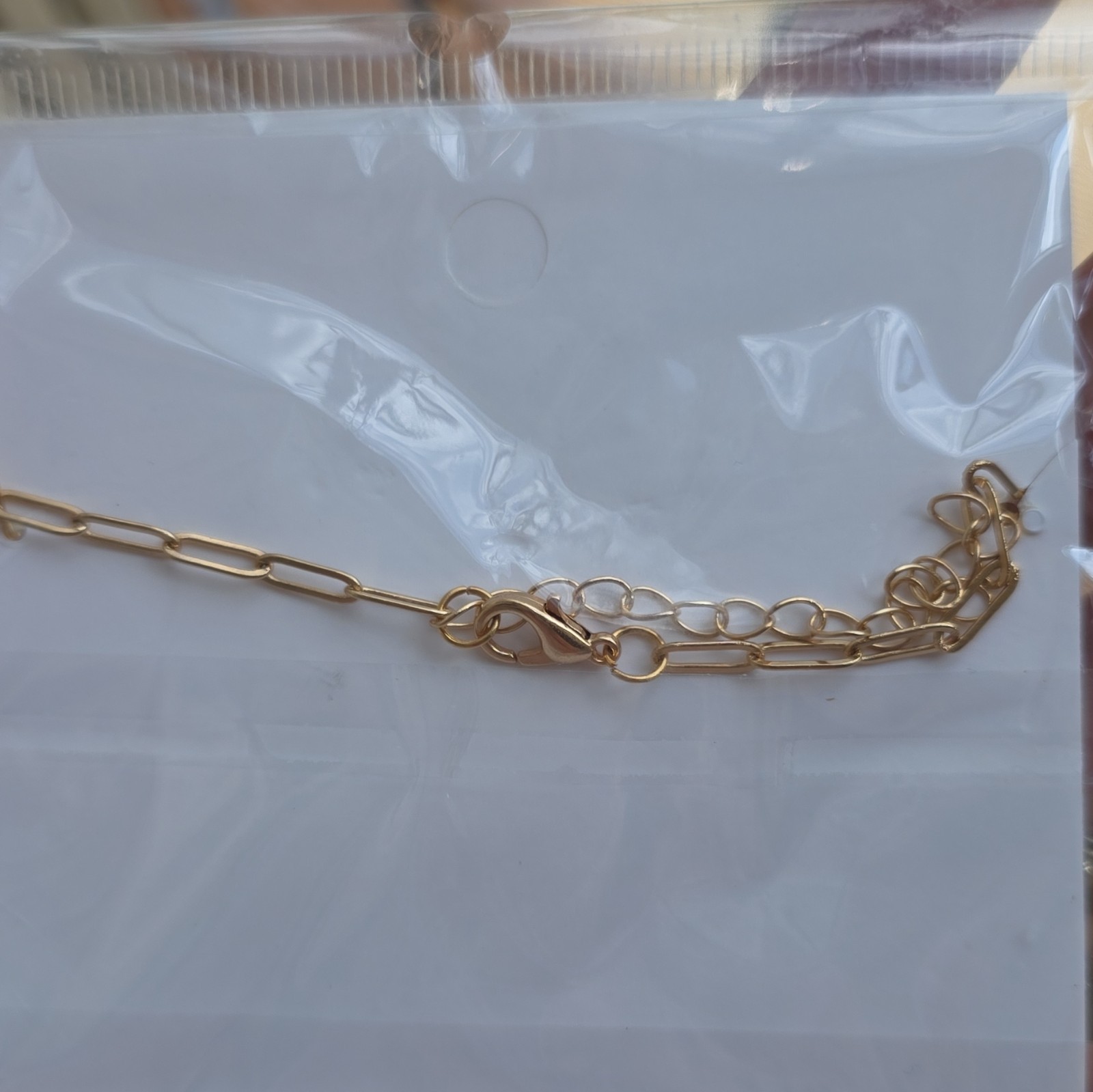 Gold Tone Bar Link Chain Bracelet Black Flower Dangle Charm Adjustable Lobster