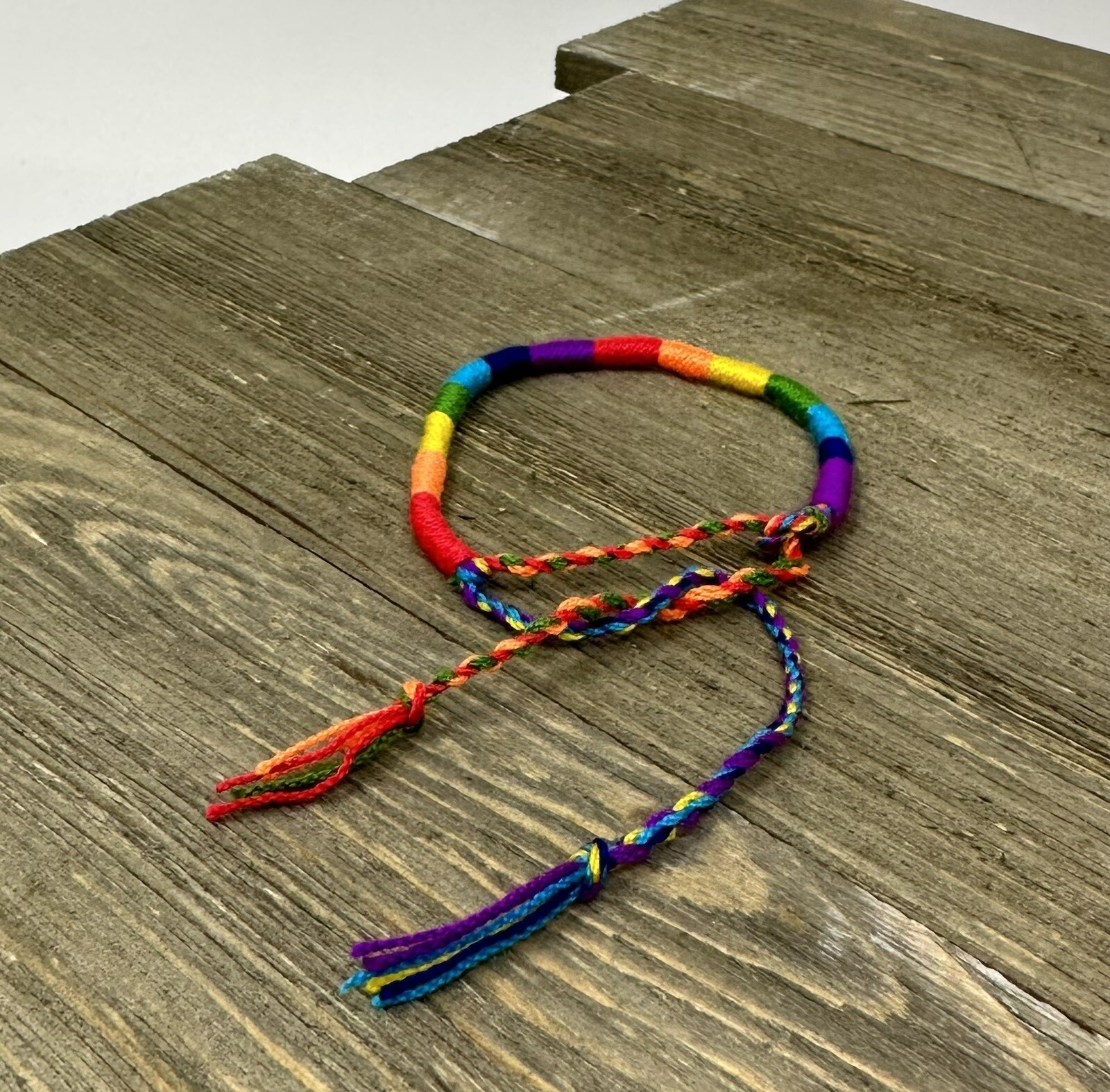 Rainbow Braided LGBTQ Gay Pride Bracelet