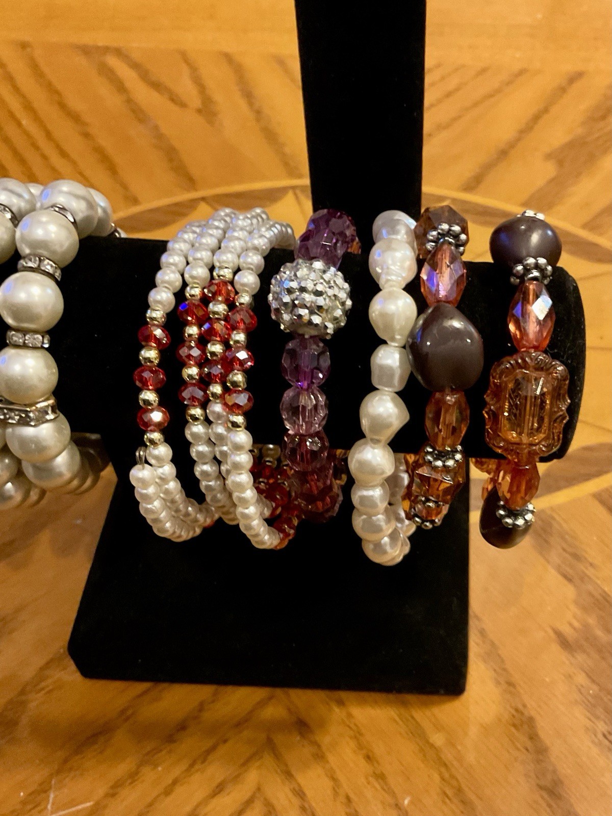 Lot of 38 Bracelets – Stretch Beaded, Wire Wrap, Multicolor, Mixed Materials
