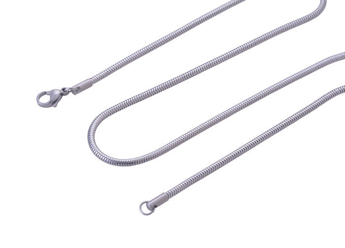 Rose Gold Stainless Steel 40 cm (15.7 Inch ) 1 mm Round Snake Chain Necklace