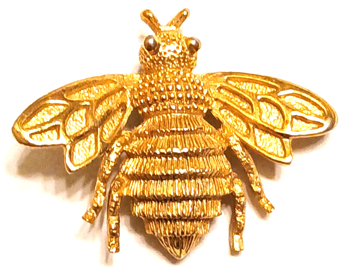Vintage Bee Jewelry Lot – 19pcs Brooches & Earrings, 4 Signed Napier/Monet/Avon
