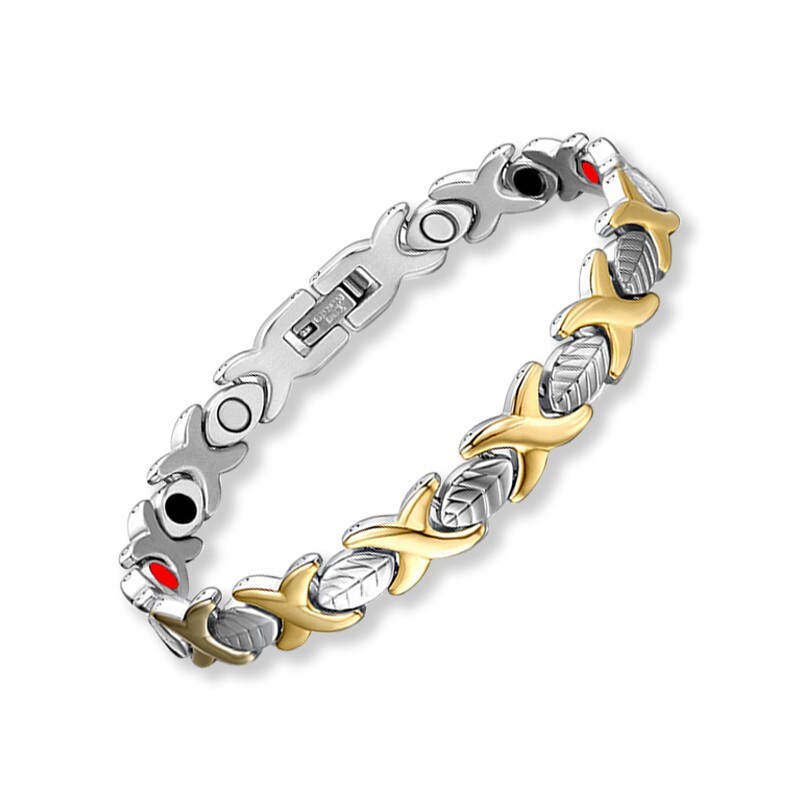 New Style Leaves Magnetic Bracelet With Therapy of the 4 Elements Healing