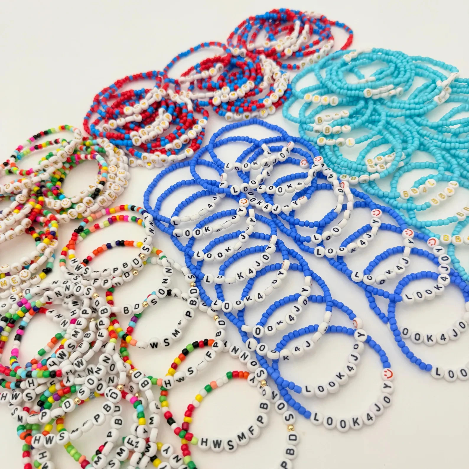 Wholesale Bulk Lot Friendship Bracelets Beaded Assorted Party Favors