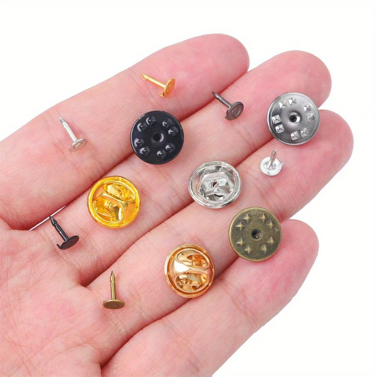 50Pcs Butterfly Buckles Brooch DIY Accessories Button DIY Jewelry Making